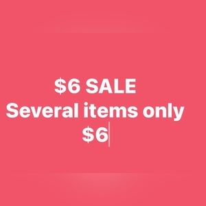 Several items reduced to $6. Bundle to save on shipping.